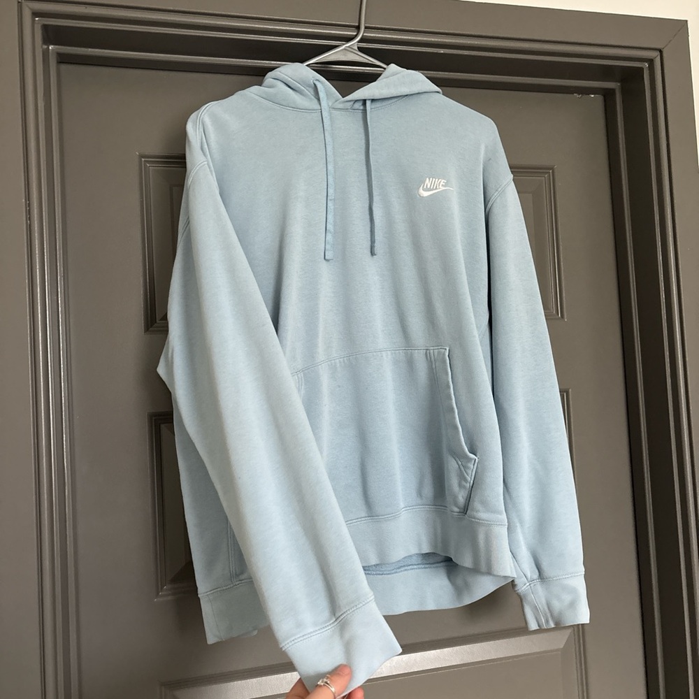 Nike Men's Light Blue Hoodie
